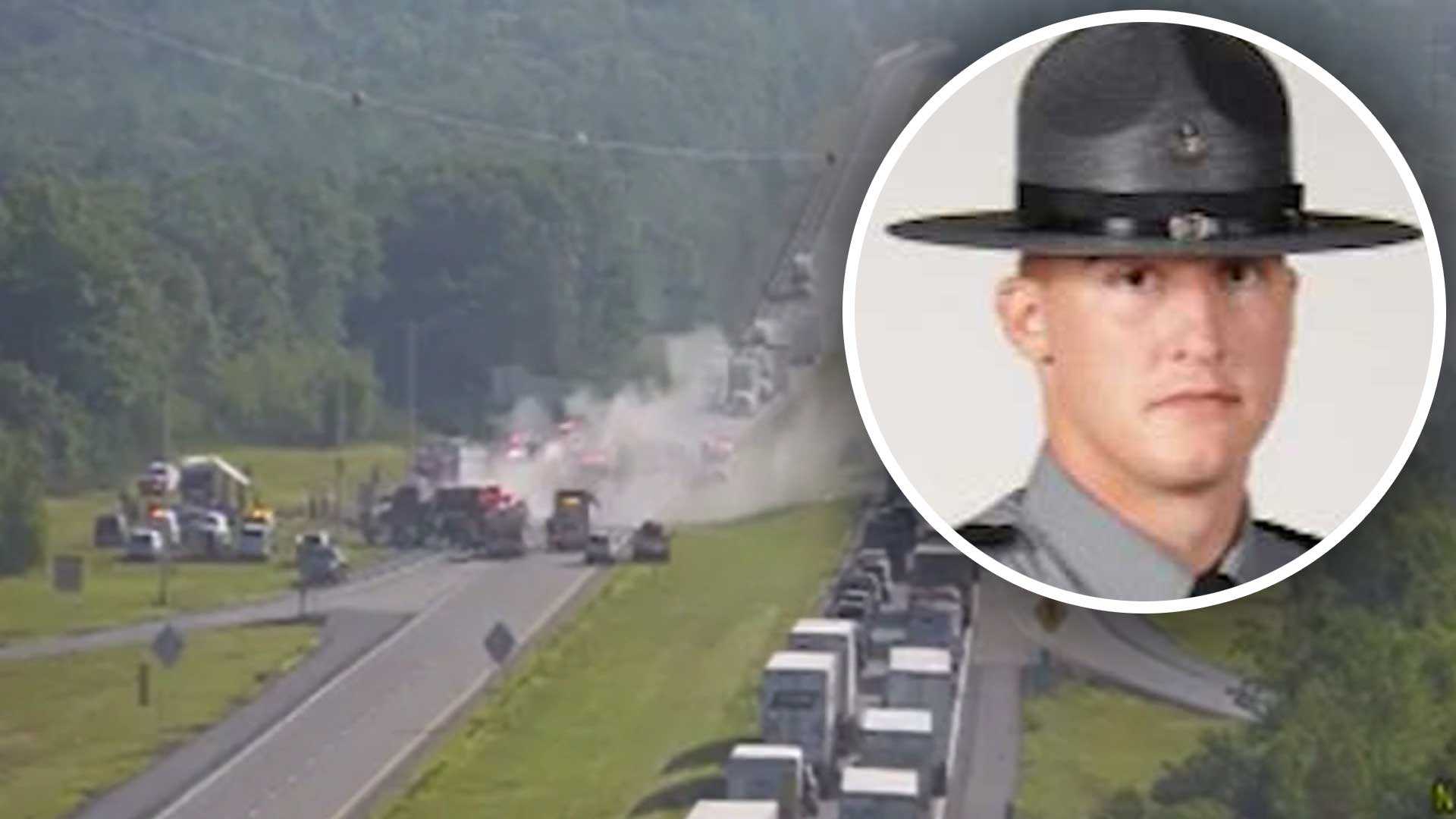 Mass. man charged in fiery highway crash that killed Penn. trooper