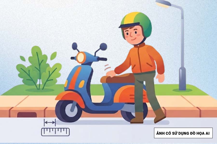 Quy định về khoảng cách đỗ xe gắn máy mà người dân cần biết