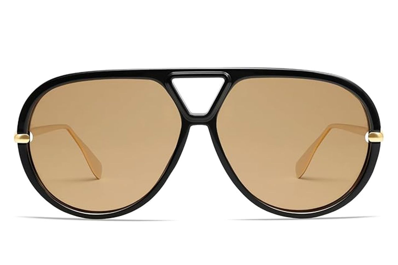 Amazon Vanlinker Trendy Polarized Aviator Sunglasses