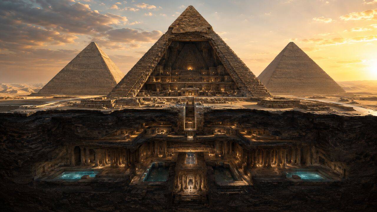 What's hiding beneath the Giza pyramids: New underground anomaly ...