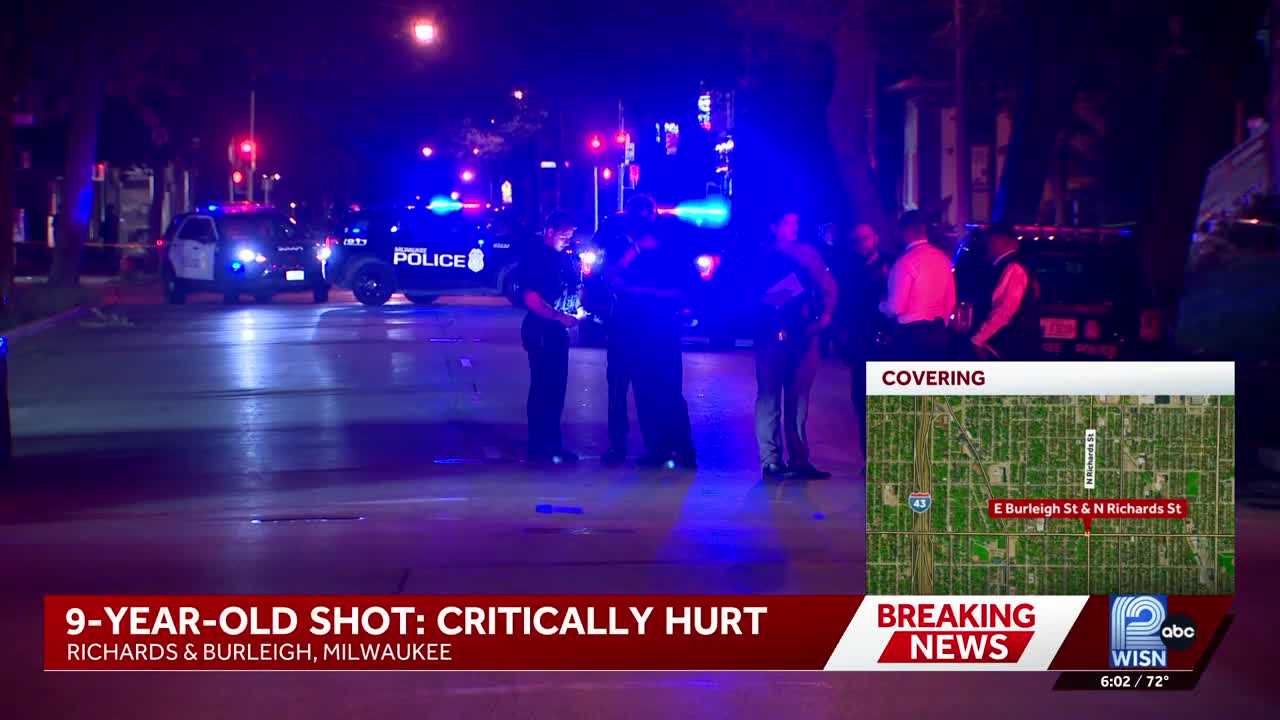 9-year-old critically injured in Milwaukee shooting