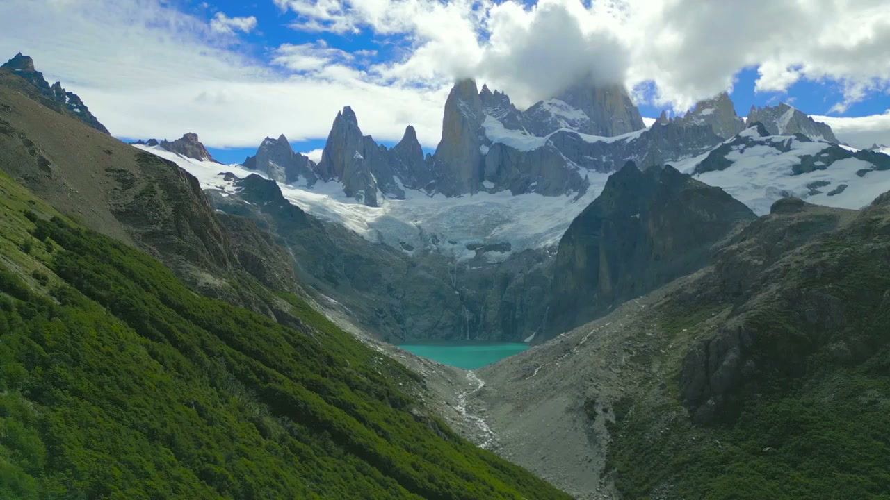 Torres del Paine revealed through stunning aerial views