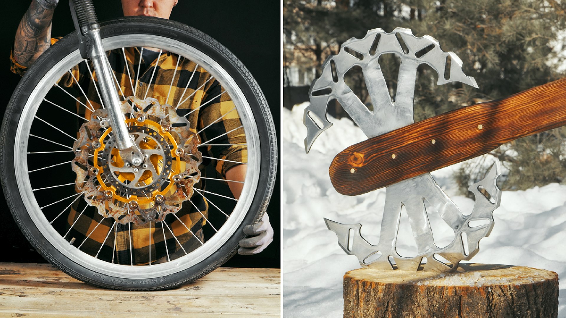 Transforming old wheels into axes: A DIY guide