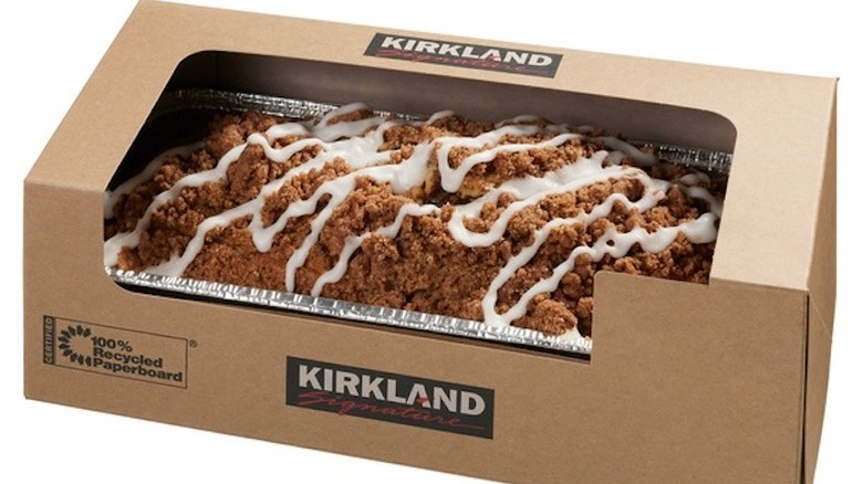 Coffee cake loaf with icing