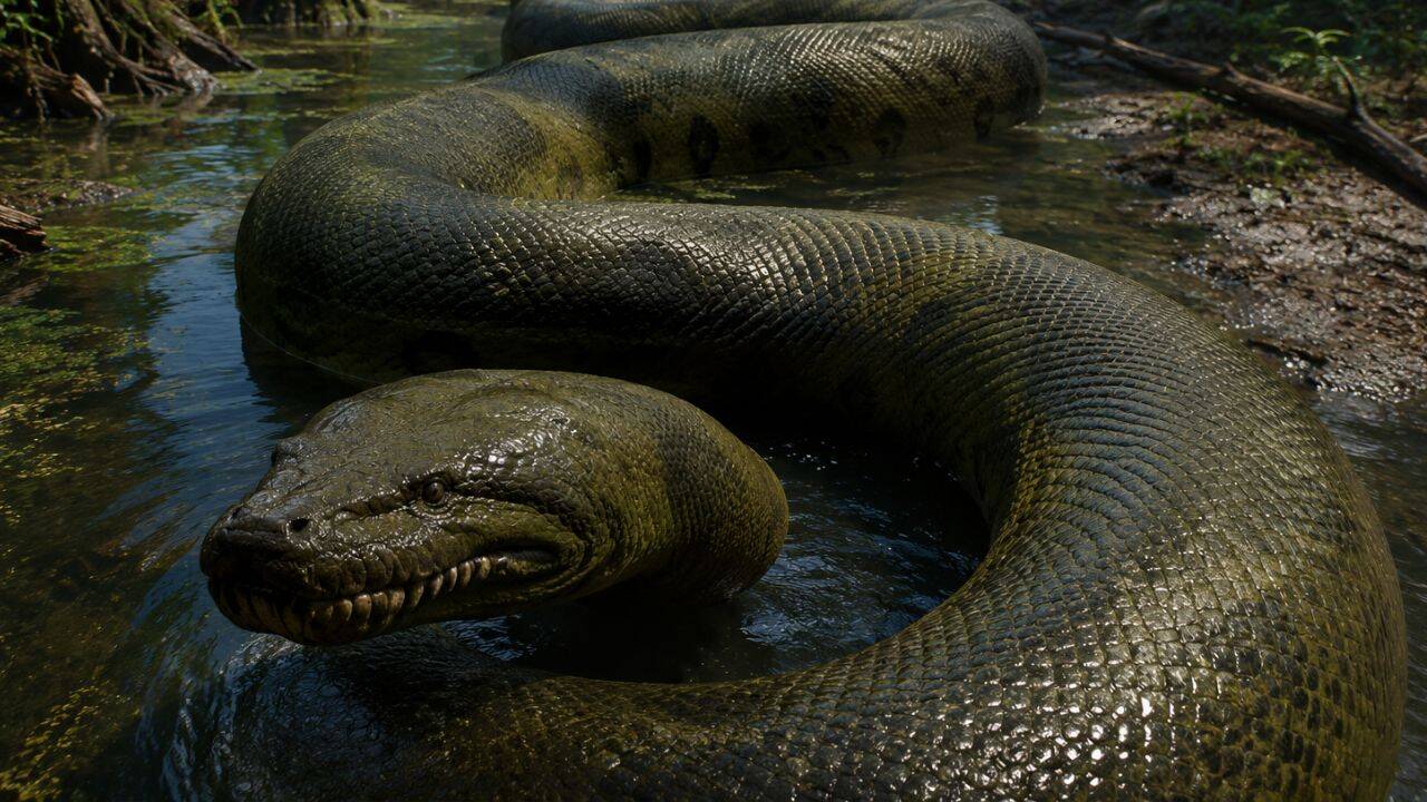 This snake weighing 1100kgs, as long as a small plane was the ultimate ...