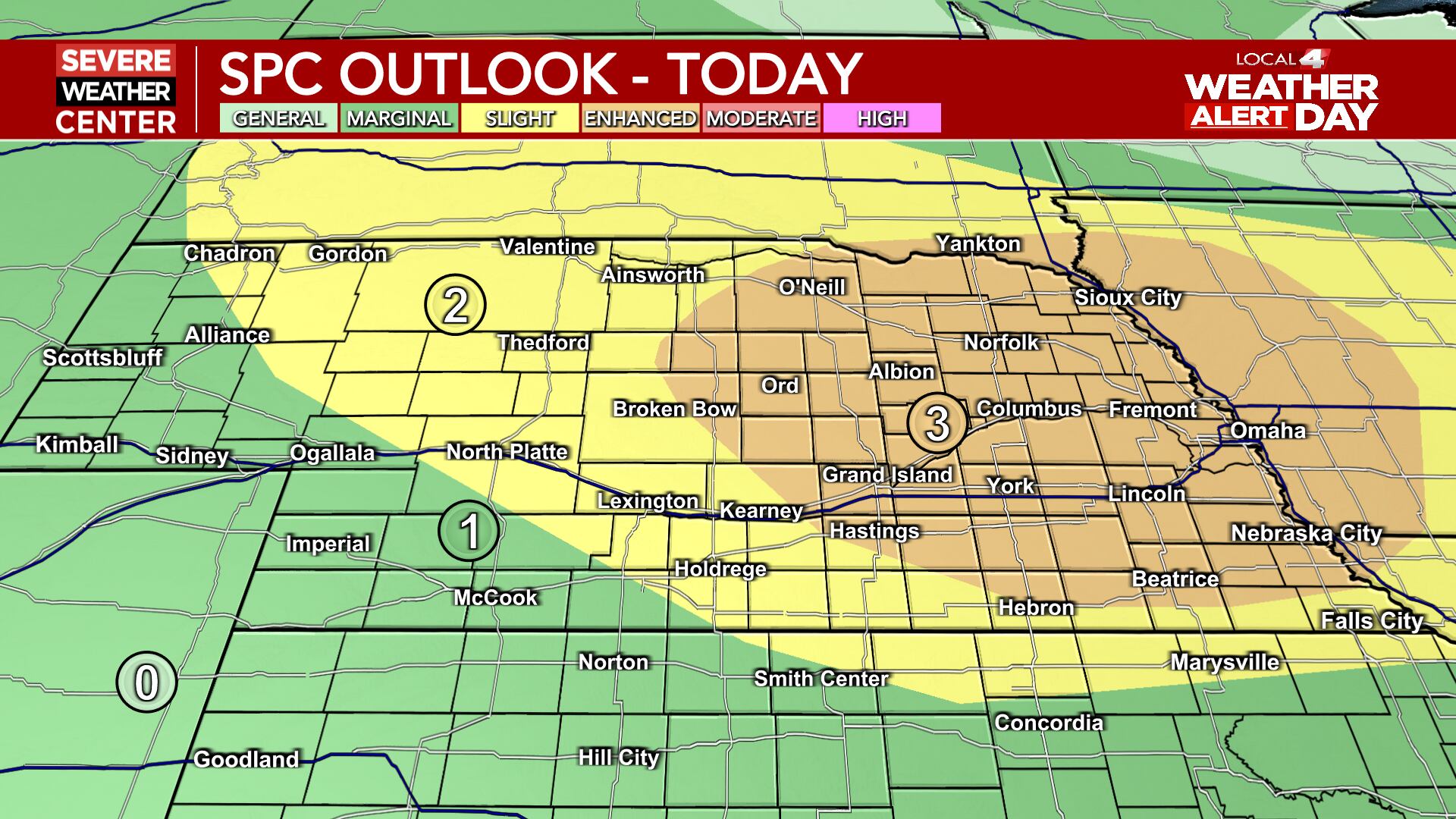 Weather alert day in effect as severe storms become likely this evening