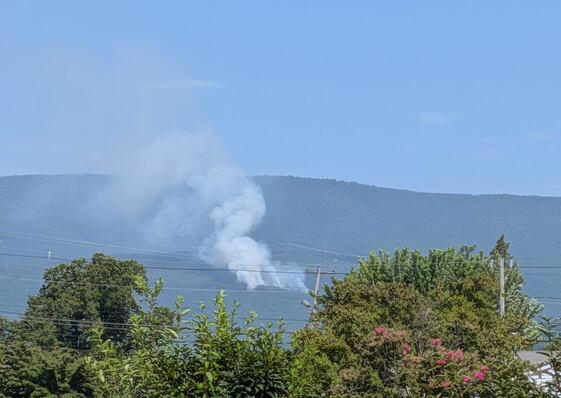 Roanoke County brush fire 100% contained