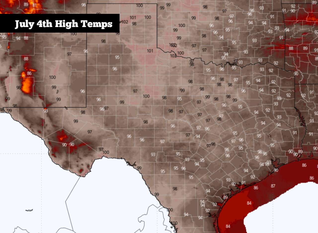 High heat aims for Texas for the Fourth of July. Here's which cities ...