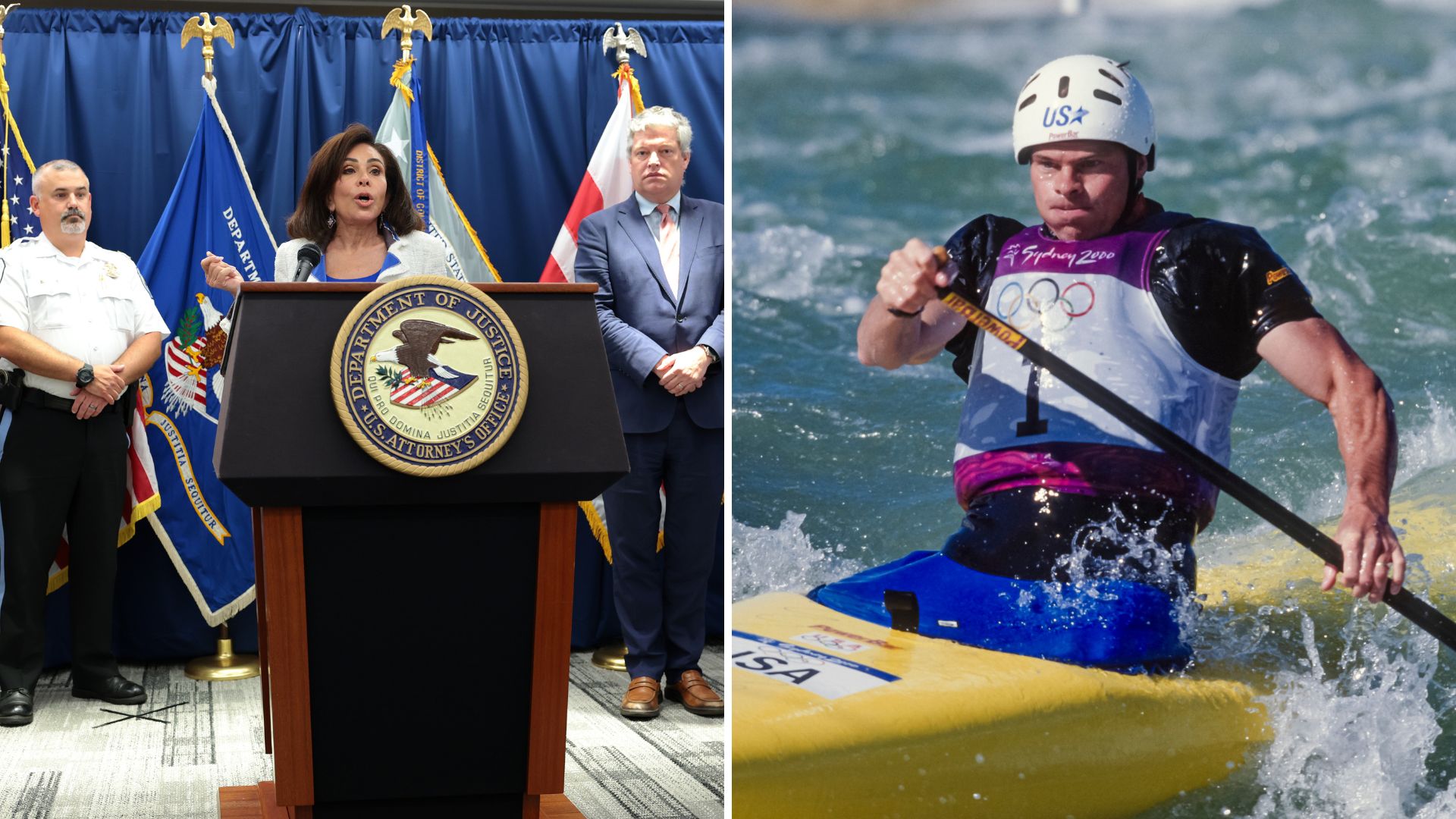 Former Olympian faces 10 years over reflecting pool damage