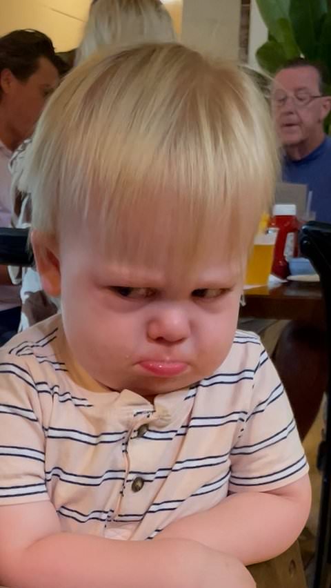 Young boy's hilarious reaction to dad telling him 'no'