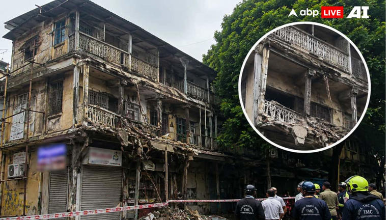 Thane building scare: Portions of galleries on two floors collapse, no ...