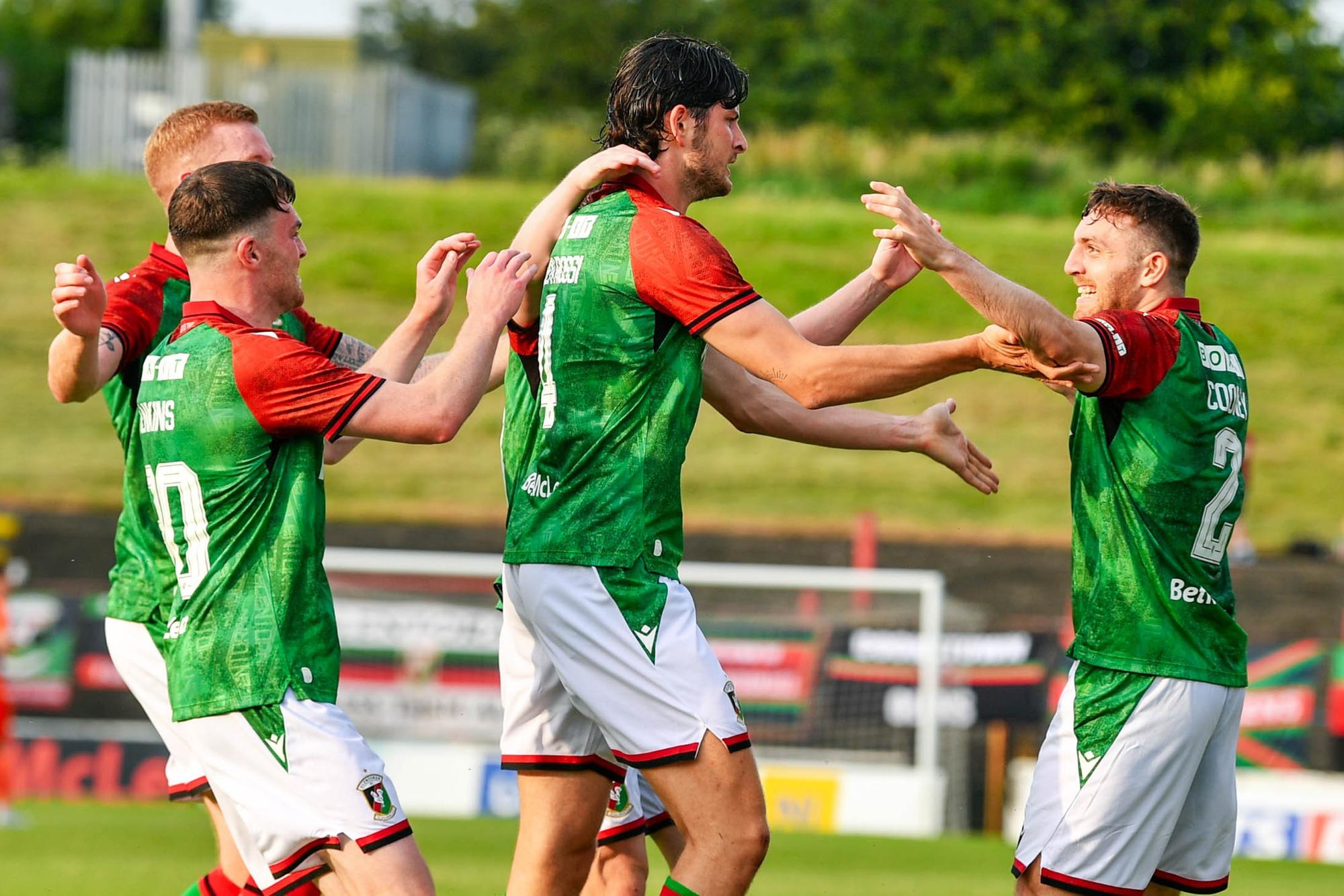 Defender scores just hours after Glentoran arrival as Declan Devine's ...