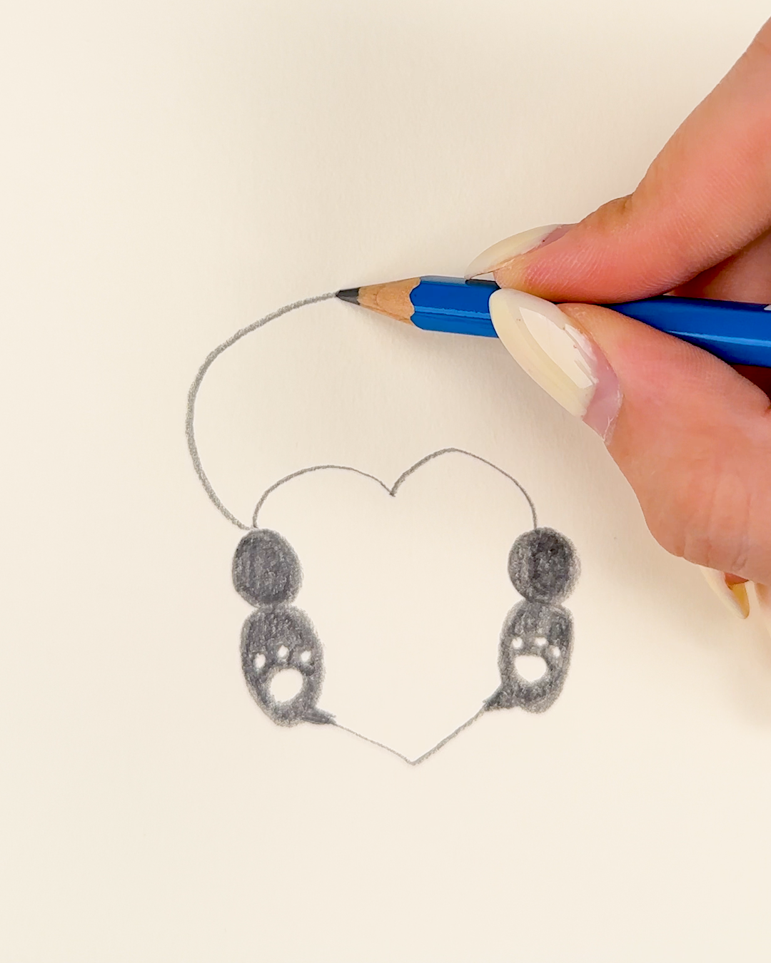 Draw a cute panda with this fun tutorial! 🐼🖍️