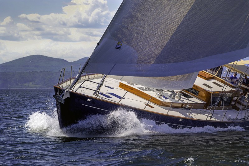 95-foot Ouzel tops 13 knots on Penobscot Bay trials