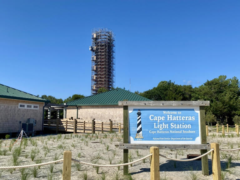 Cape Hatteras Lighthouse restoration nears completion