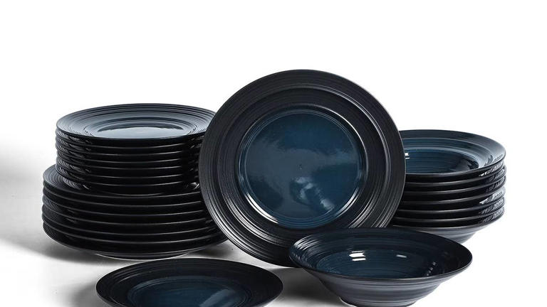 Upgrade your kitchen with Sam's Club's elegant 24-piece stoneware set ...