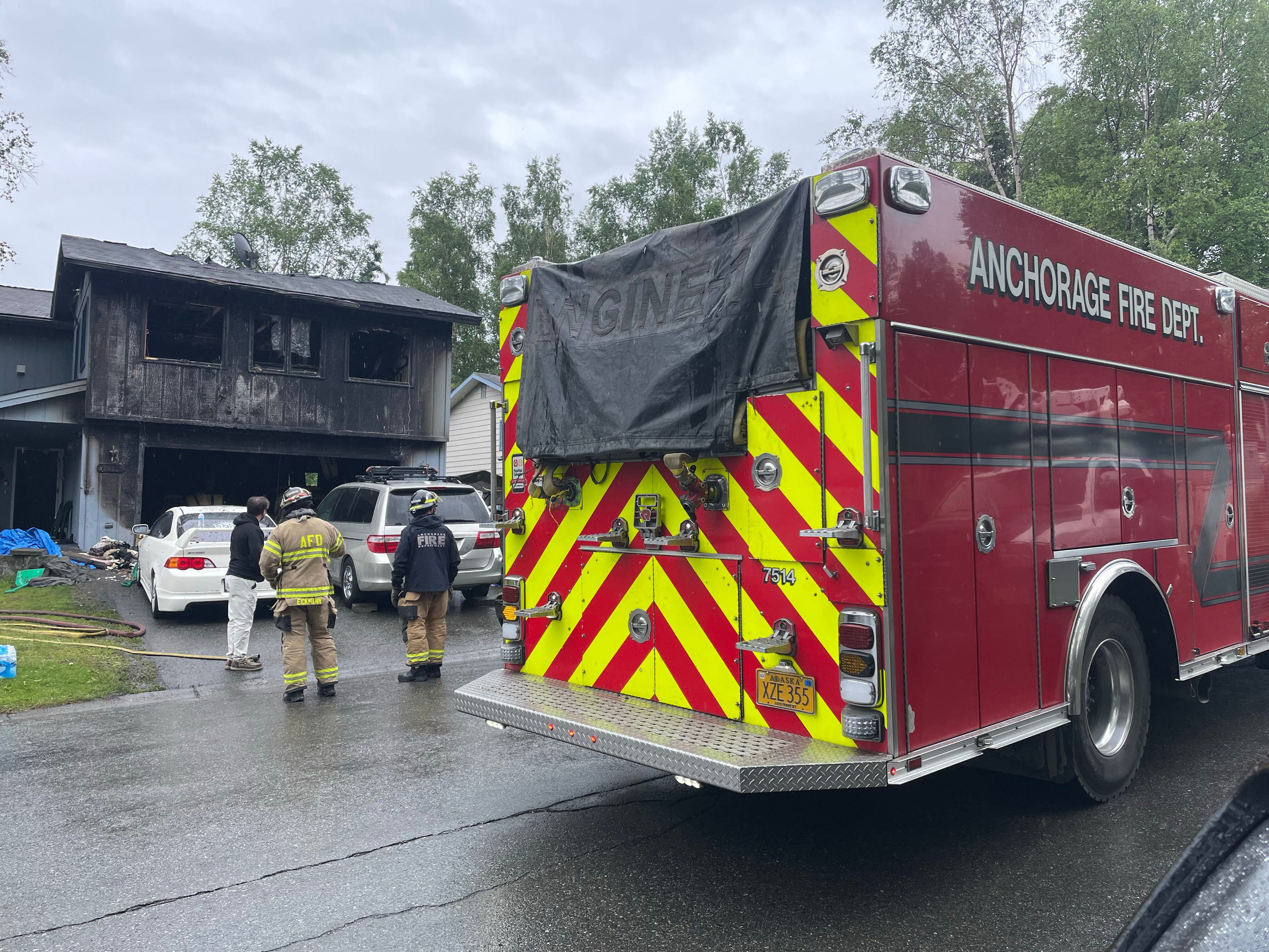‘We don't have a place to go': East Anchorage home to 16 goes up in flames