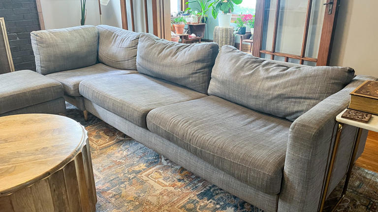 We tried using pool noodles to fix saggy couch cushions & the results ...