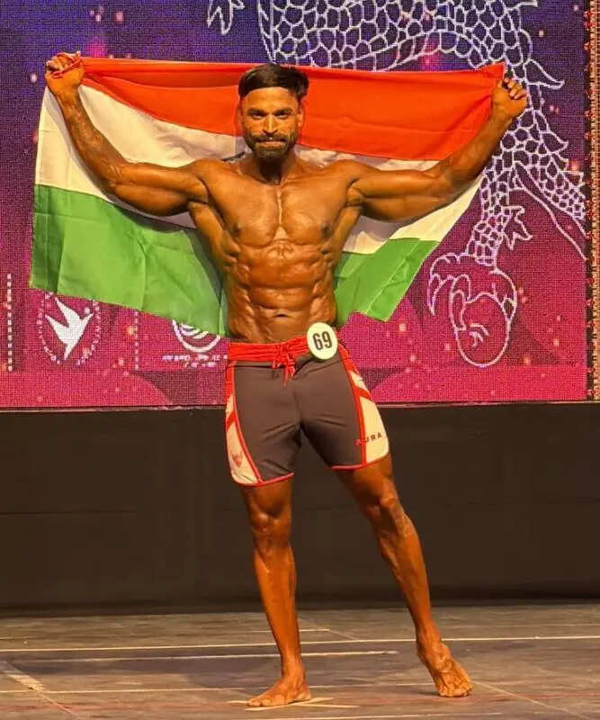 Rajasthan’s Nilesh Kumar wins bronze medal at South Asian Bodybuilding ...