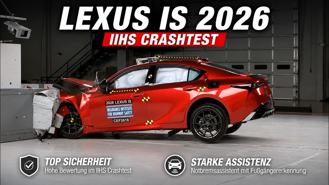 Lexus IS im 2026 IIHS Crashtest: Sicherheitsbewertung im Check
