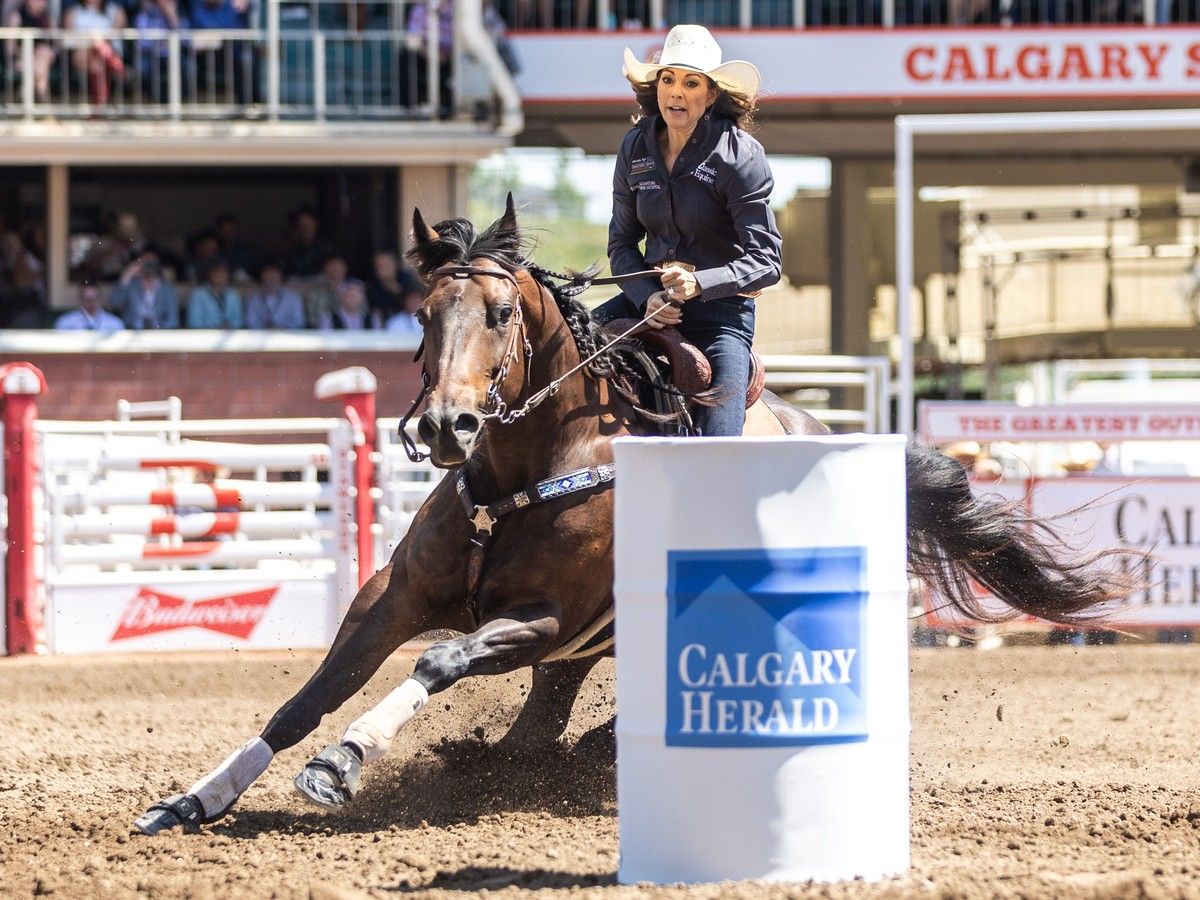 Day 7 at the Calgary Stampede: Barrel racing record falls twice as ...