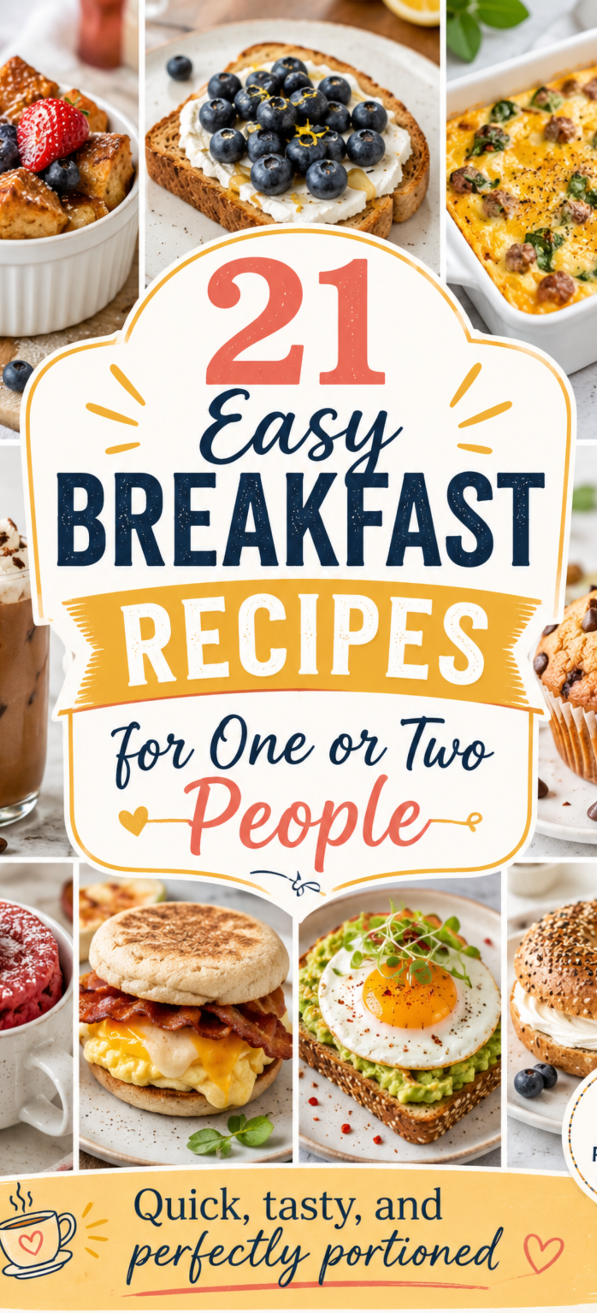 21 easy breakfast recipes for one or two people