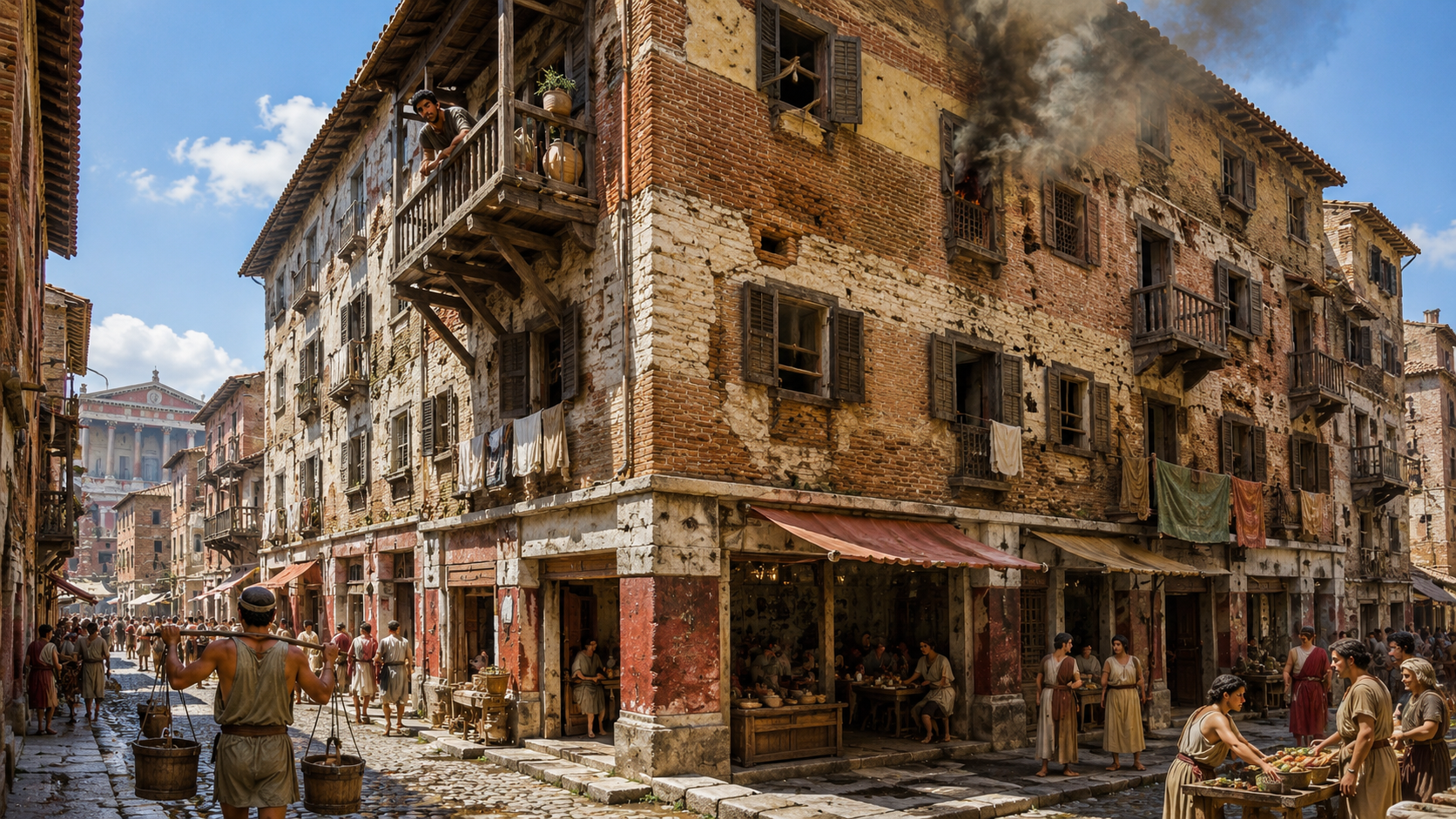 Roman apartments - life inside the dangerous insulae of ancient Rome