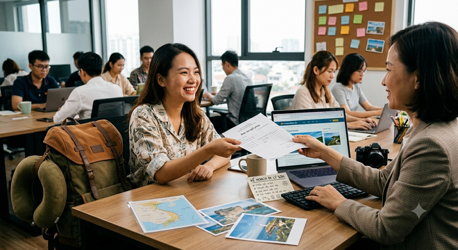 Hết kiểu 'cố quá thành quá cố', người trẻ tự xin nghỉ phép để đi chơi xả hơi