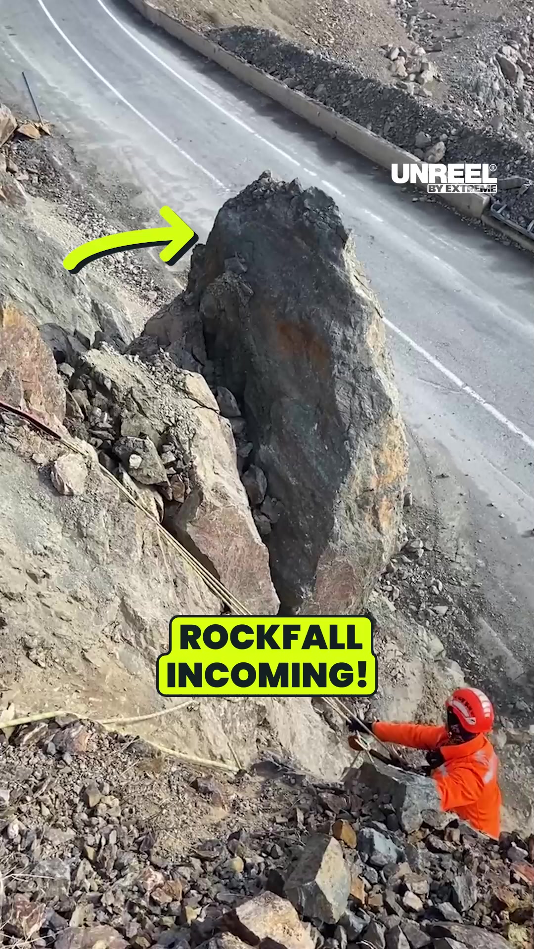 Rope access experts remove giant boulder—highway safety & rockfall ...