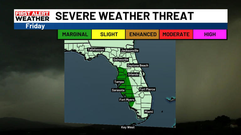 Severe storm threat late Friday could impact evening commute