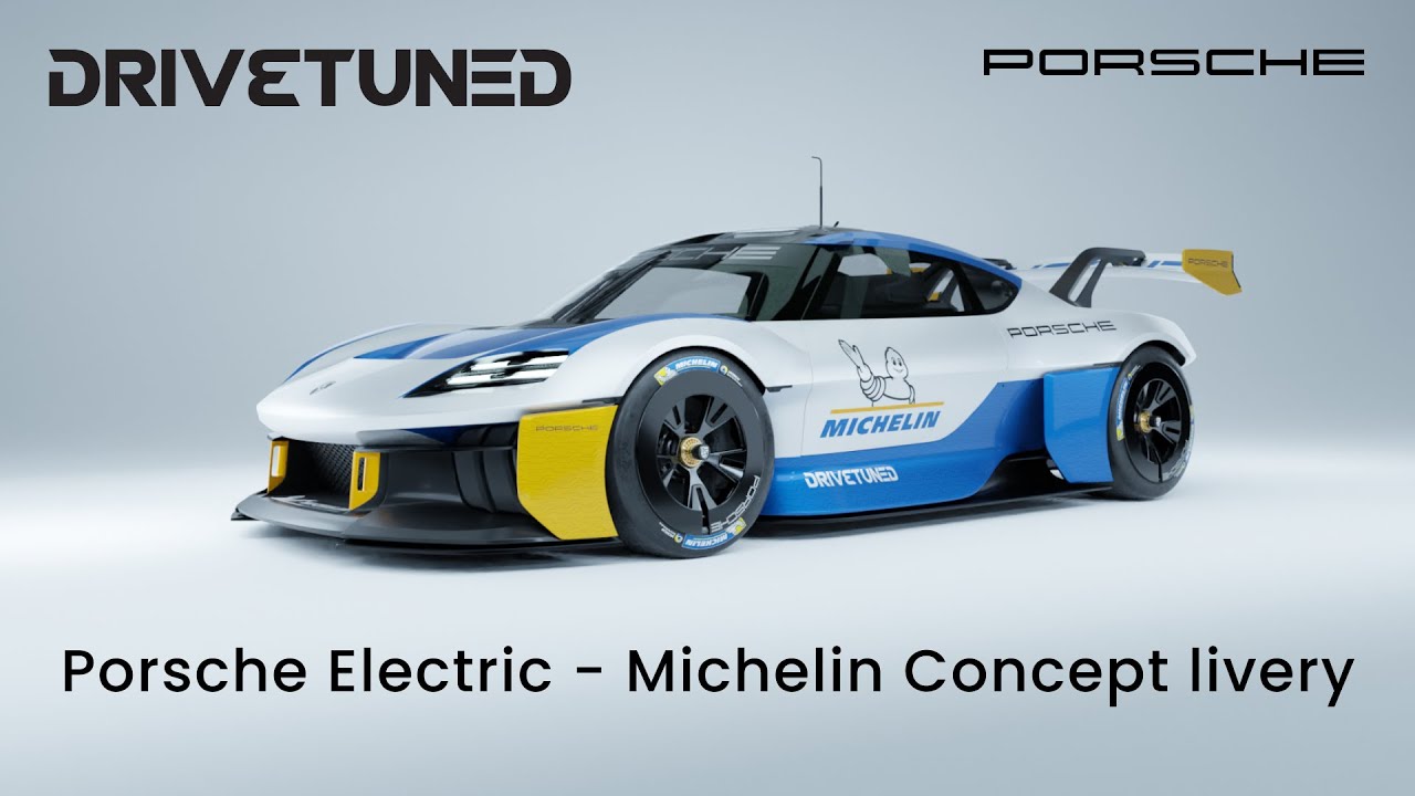 Porsche Mission R Michelin concept livery revealed