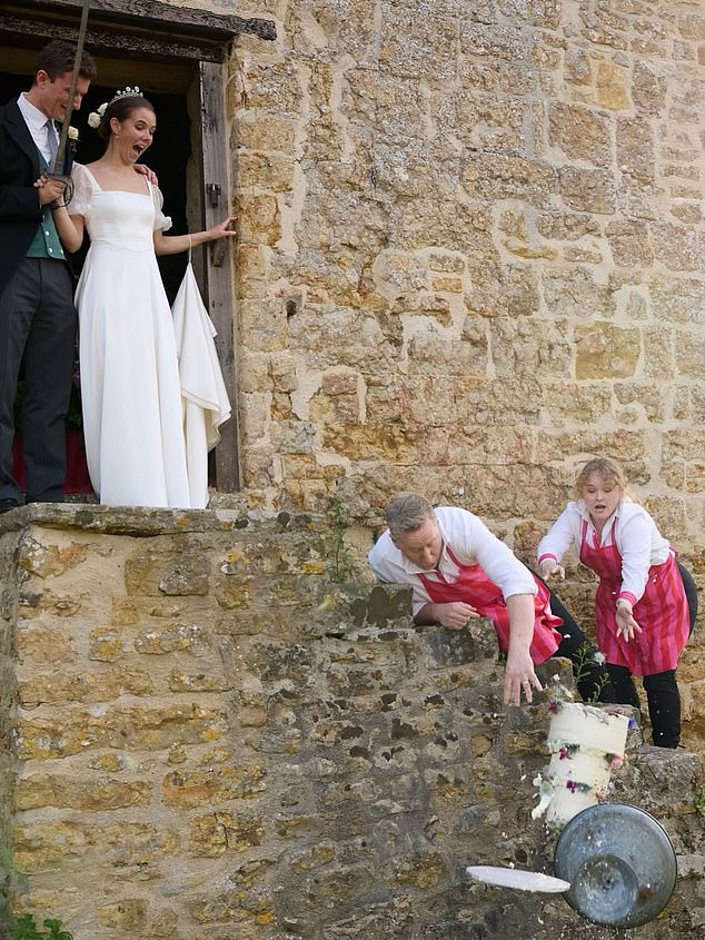 Boden Founder Admits Wedding Mishap Was a Clever Cake Drop