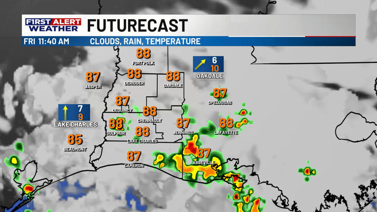 First alert forecast: Periods of showers and storms for our Friday ...