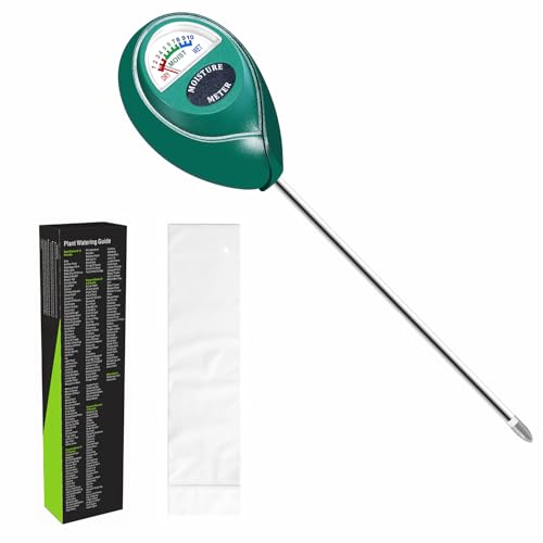 Xlux Soil Moisture Meter (since 2015) - No Batteries Required, Durable 304 Stainless Steel Probe & Virgin Abs - Instant Read Hygrometer for Garden, Indoor & Outdoor Plants (upgraded Design)