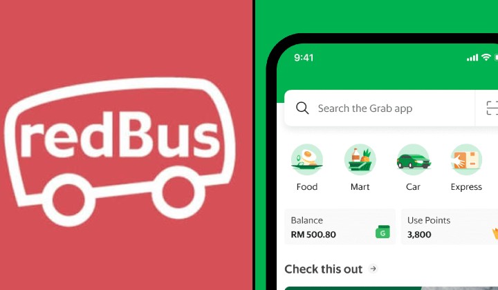 You can now book your bus ticket on Grab