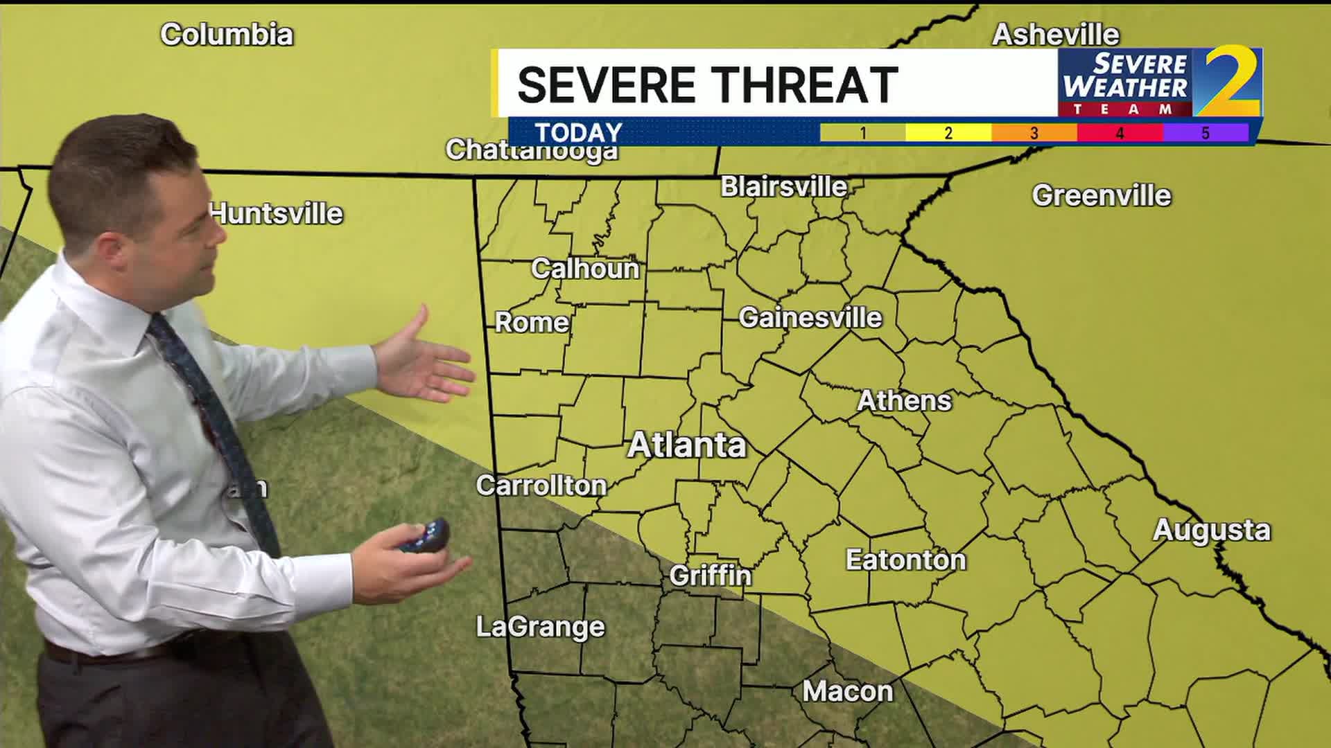 Risk for strong storms Friday; widespread rain likely next few days