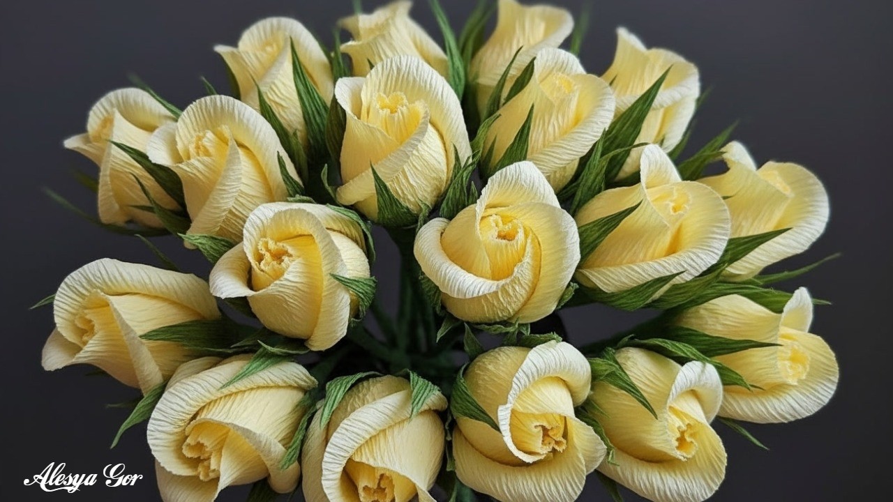 Beautiful paper rose flowers anyone can make easily