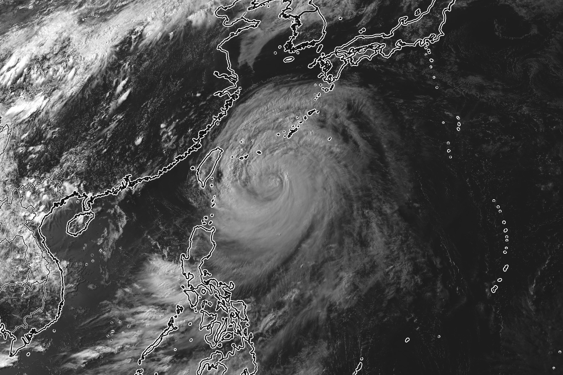 Typhoon Bavi heading toward Taiwan and China