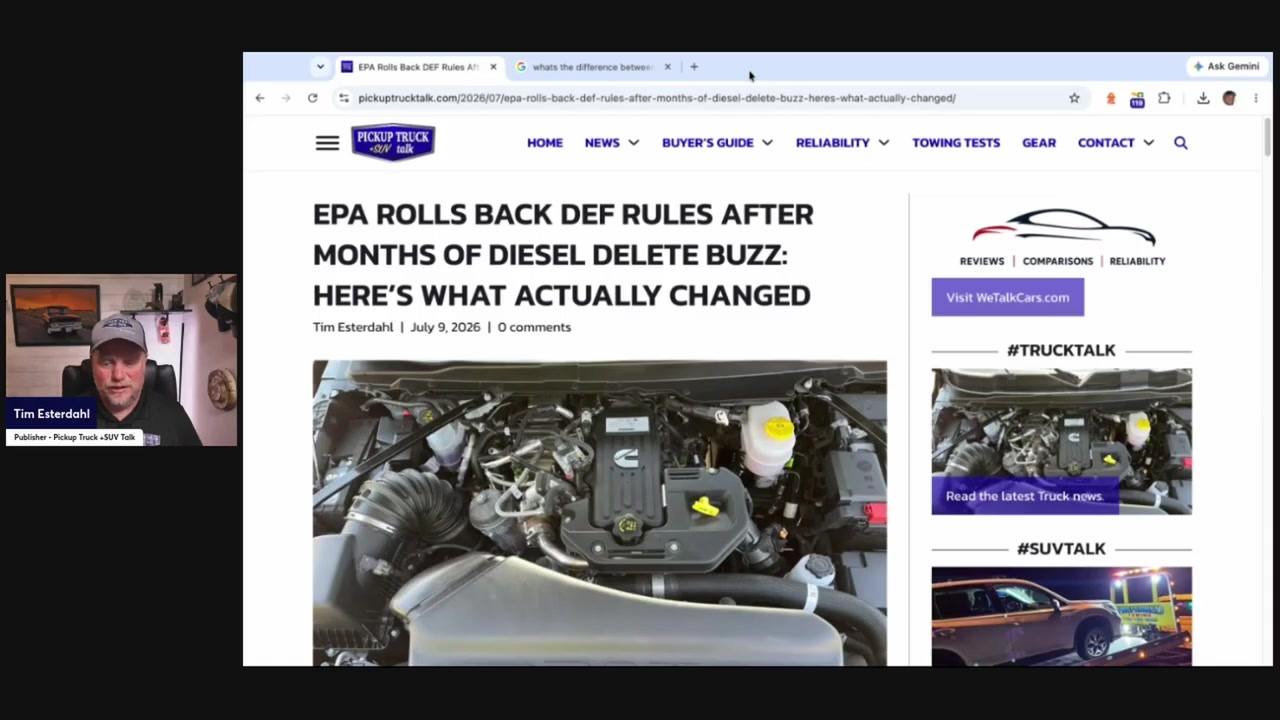 EPA rolls back DEF rules after months of diesel delete buzz