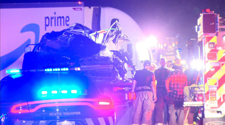 18-wheeler collides with vehicle shutting down traffic on Highway 49 ...