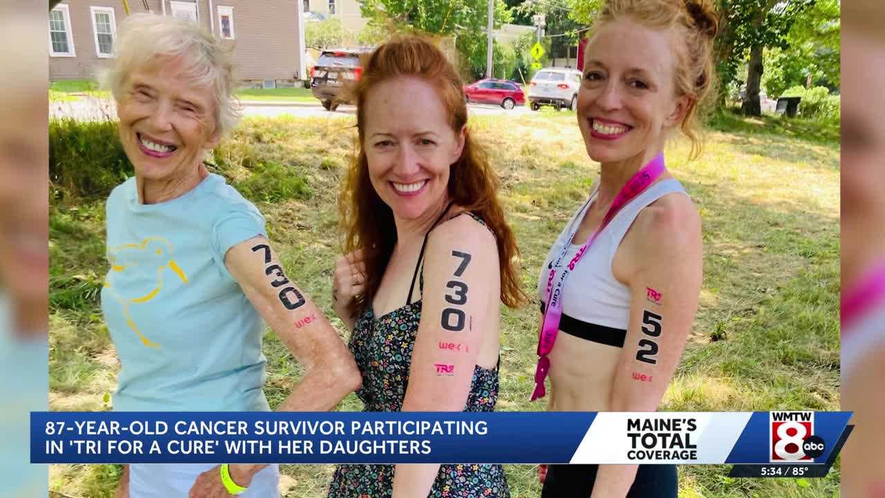 87-year-old woman becomes oldest to ever participate in 'Tri for a Cure'
