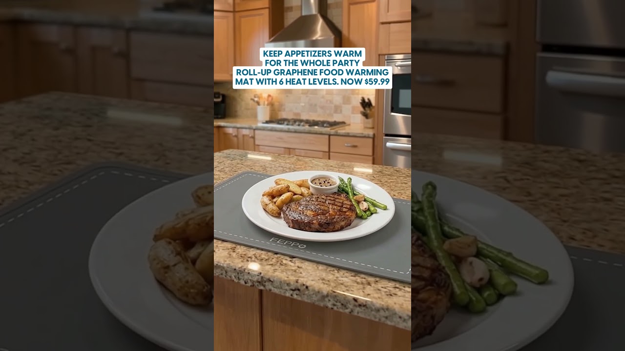 New heating mat keeps dinner warm while waiting for guests