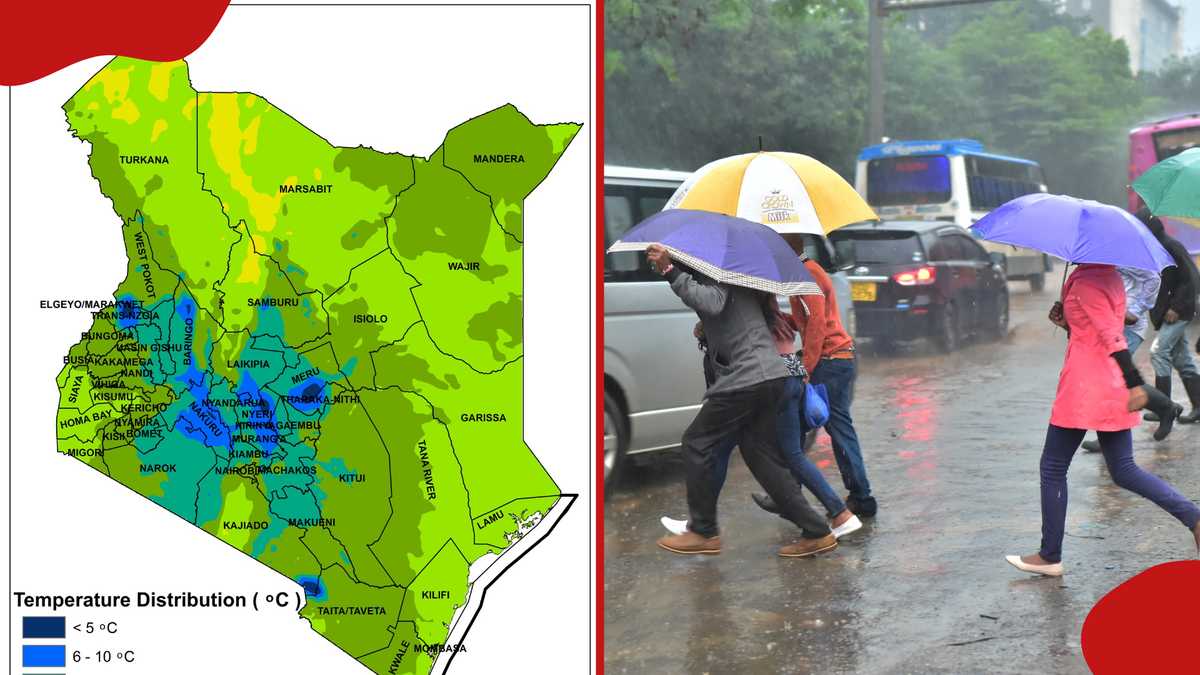 Kenya Met predicts rainfall and cold spells in Nairobi, other counties ...