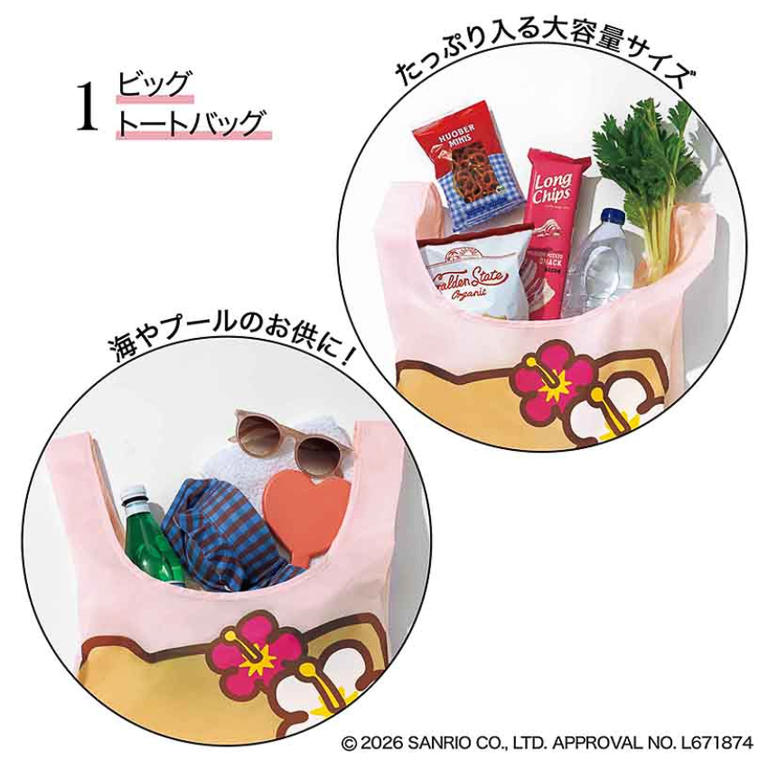日焼けハローキティの文具9点セットやビッグトートが付録の宝島社