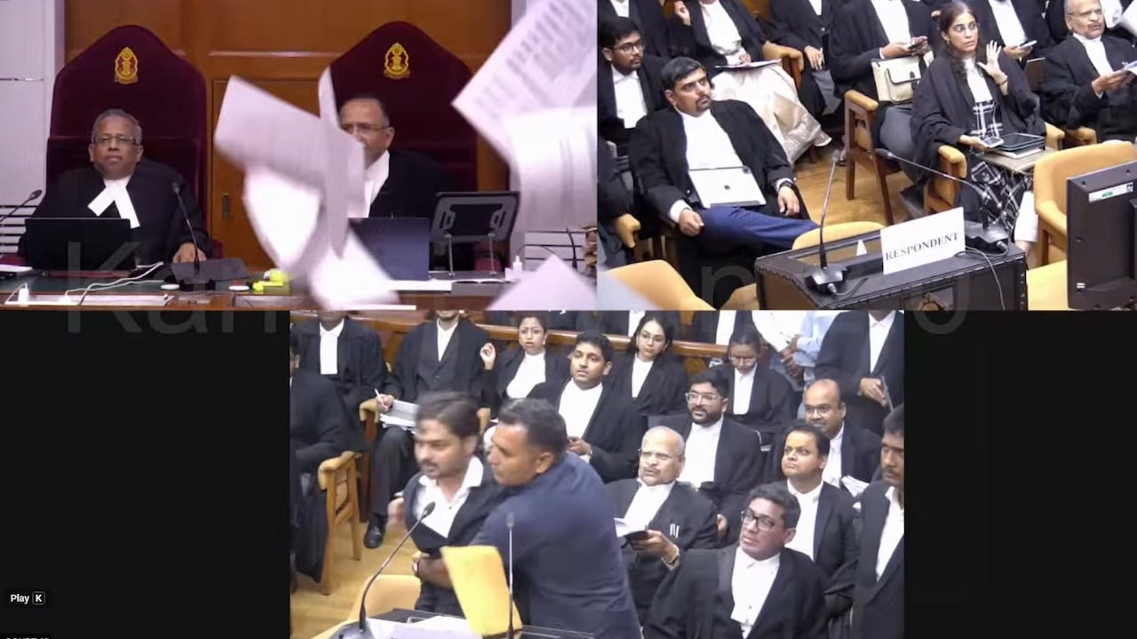 Petitioner abuses chief justice, throws papers, Supreme Court spares him