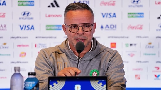 Image for Morocco boss hints at costly VAR blunder before Kylian Mbappe strike: 'It was a handball'