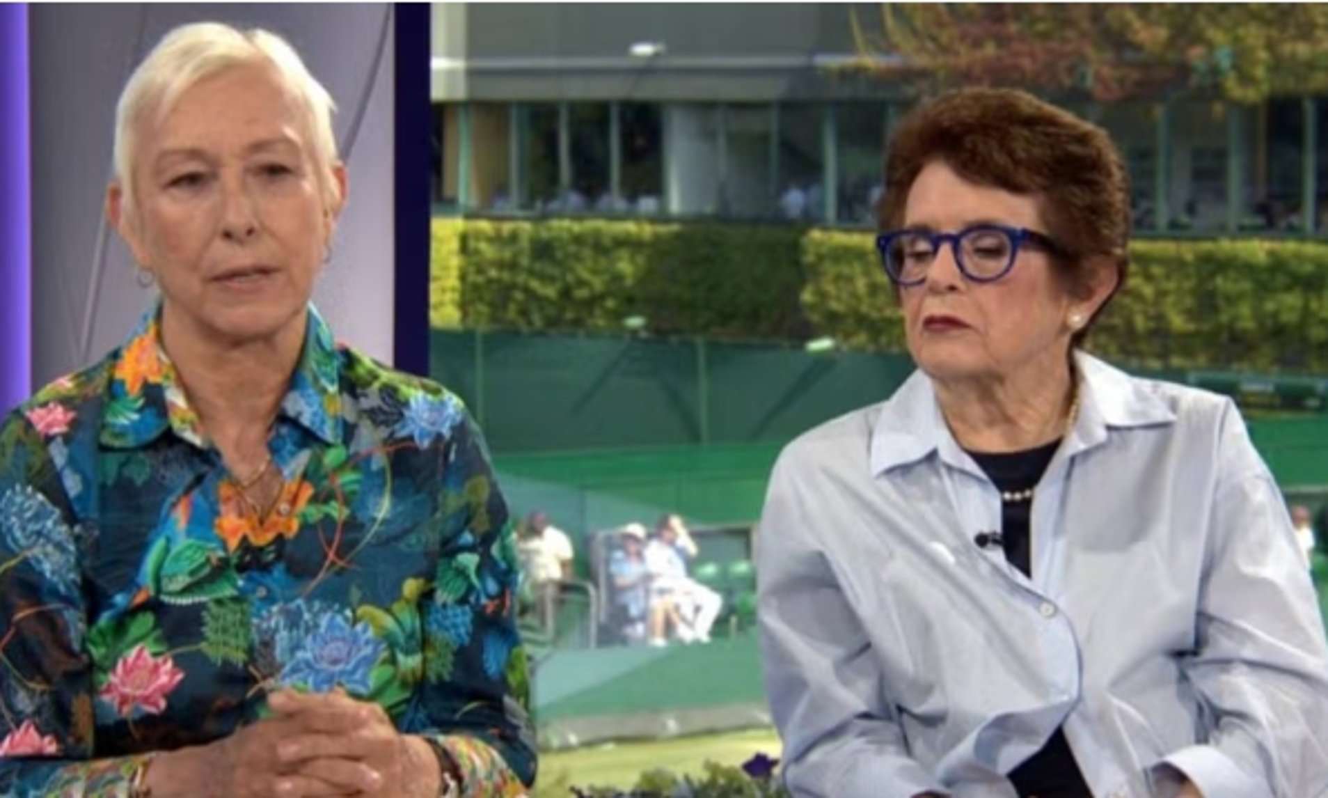 Martina Navratilova fights back tears as she delivers update on Chris Evert's cancer battle