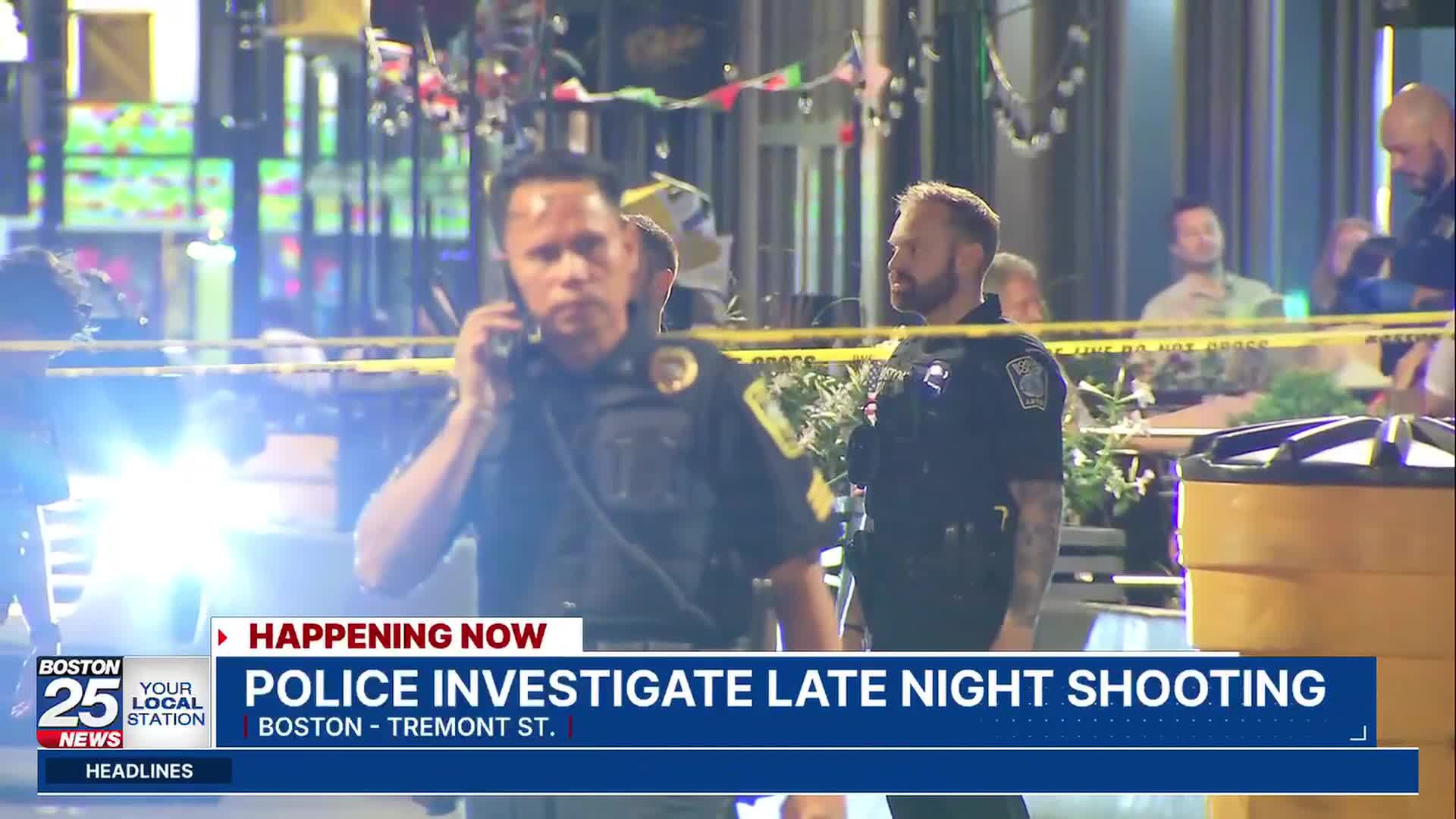 Boston police investigating late-night shooting that left 1 person wounded