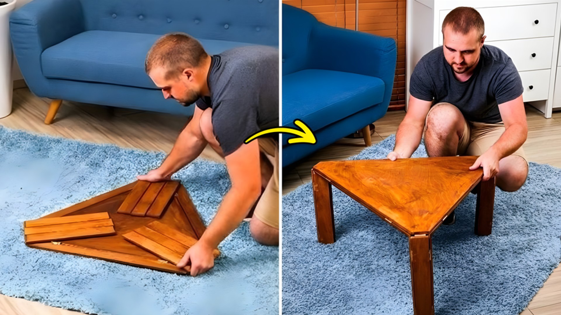 Transform your space with DIY wooden furniture that converts