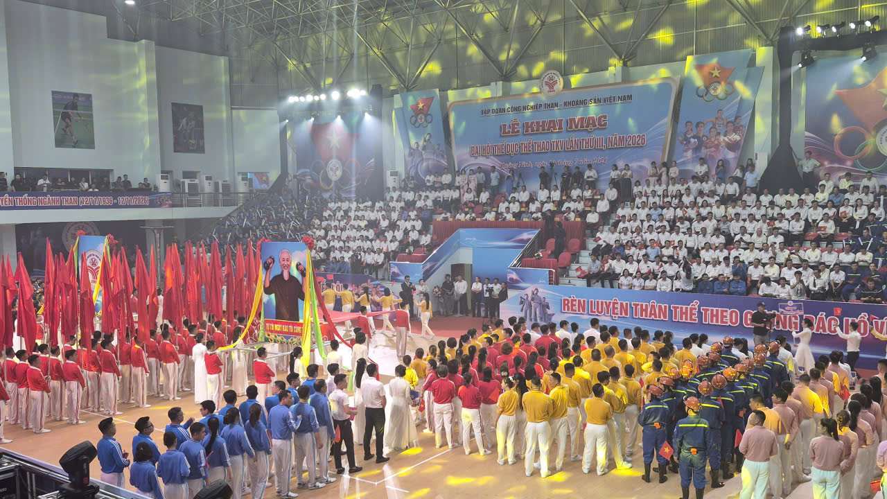 Khai mạc Đại hội Thể dục thể thao TKV lần thứ III, năm 2026